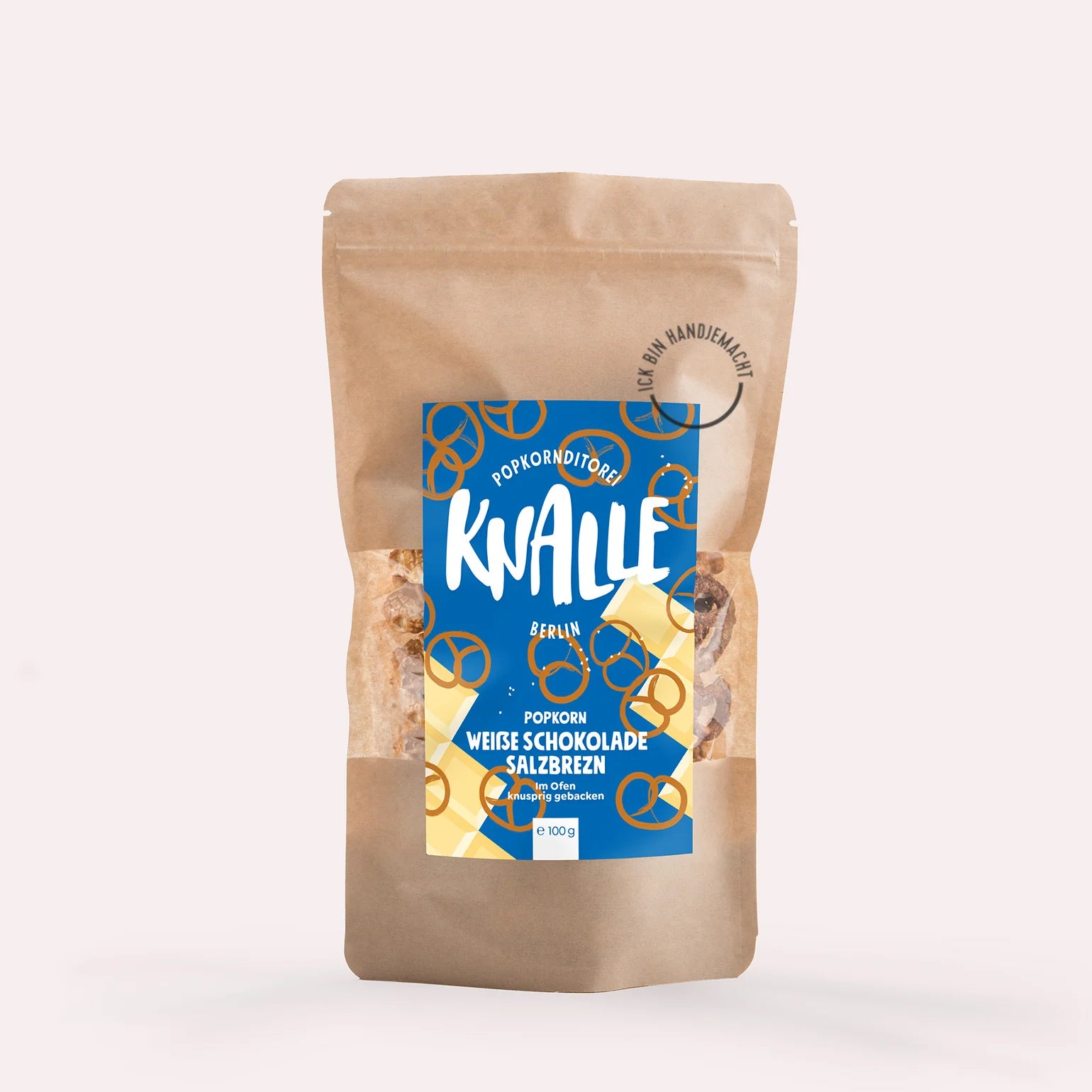 Knalle Popkorn Weiße Schokolade Salzbrezel