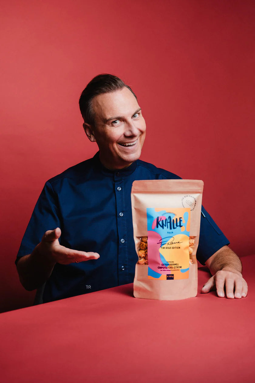 Knalle Popkorn Tim Raue Extrakaramell Chipotle Chili Zitrone