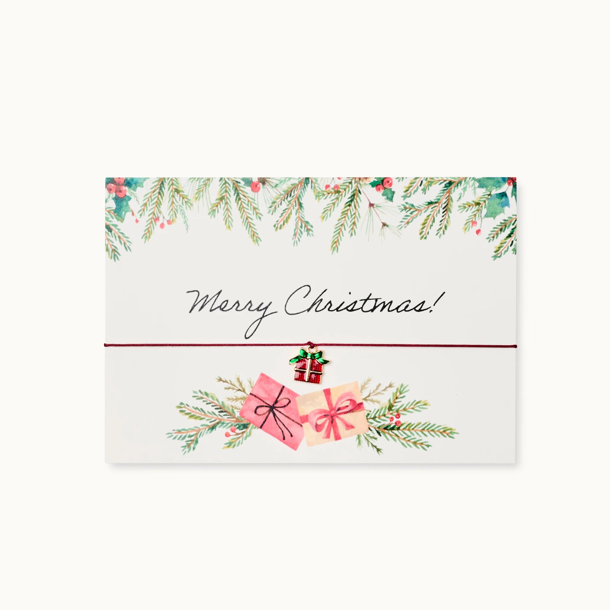 Armband-Karte: Merry Christmas Geschenk