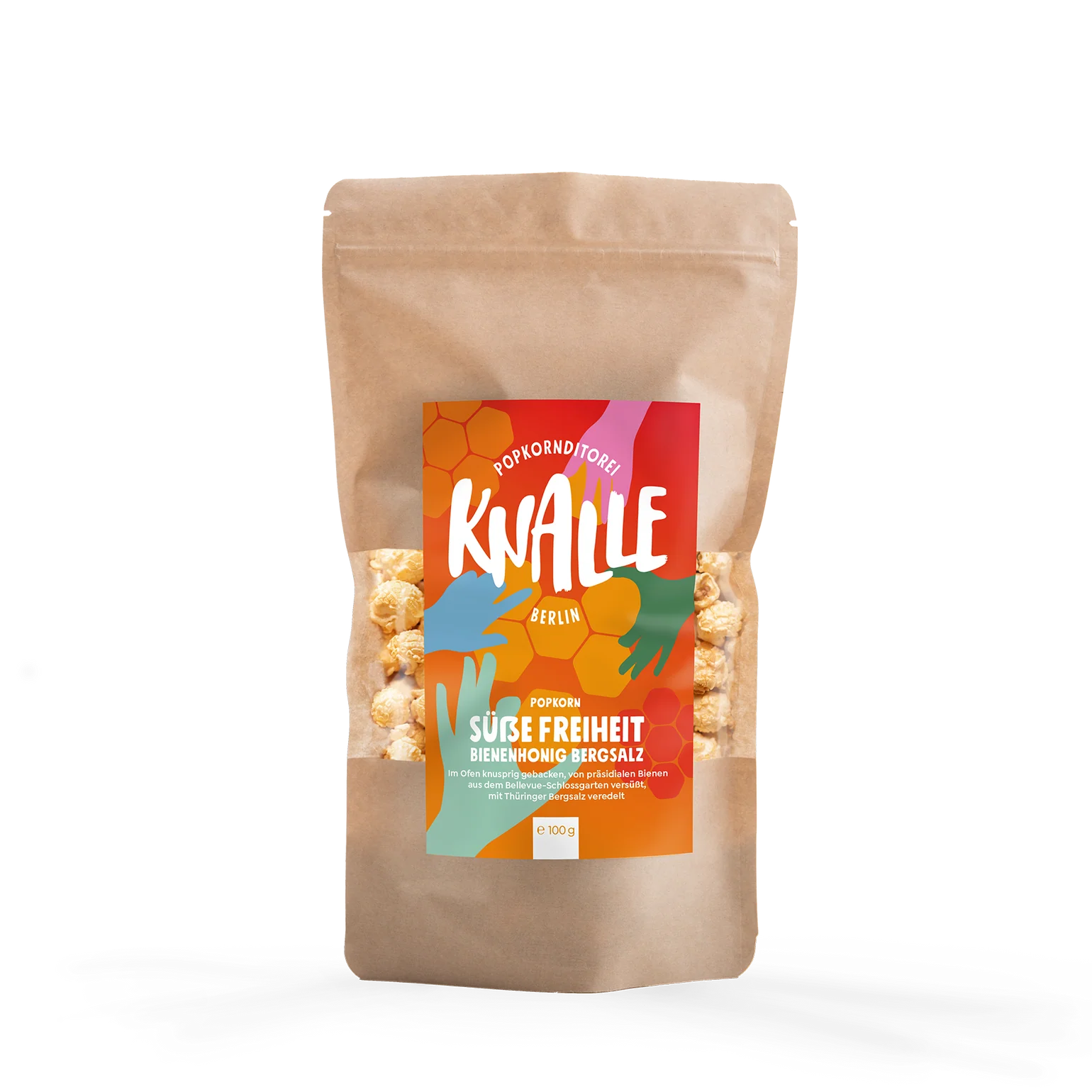 »Süße Freiheit« Bienenhonig Bergsalz Popcorn – Spendenaktion für die Demokratie