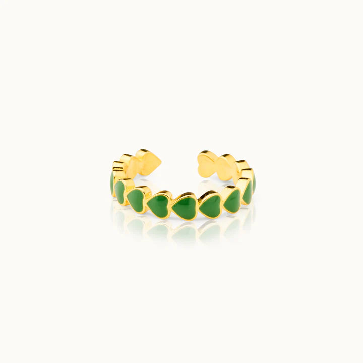 by Vivi The Heart Ring – Verstellbarer Statement Ring
