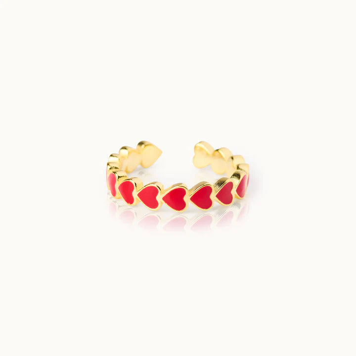 by Vivi The Heart Ring – Verstellbarer Statement Ring