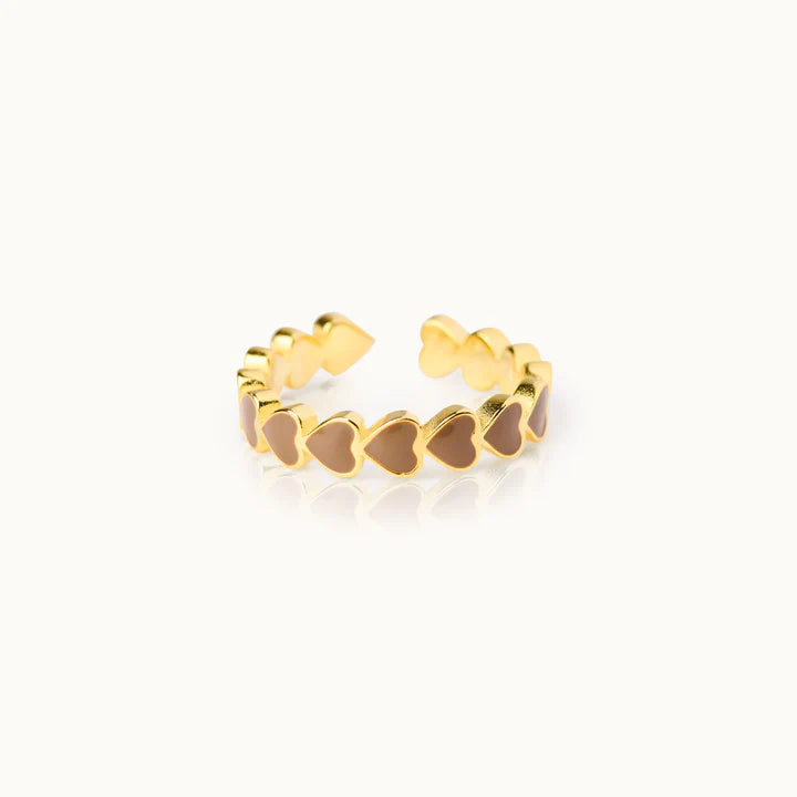 by Vivi The Heart Ring – Verstellbarer Statement Ring