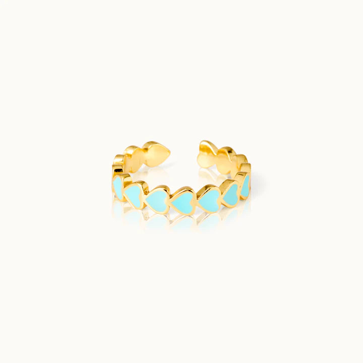 by Vivi The Heart Ring – Verstellbarer Statement Ring