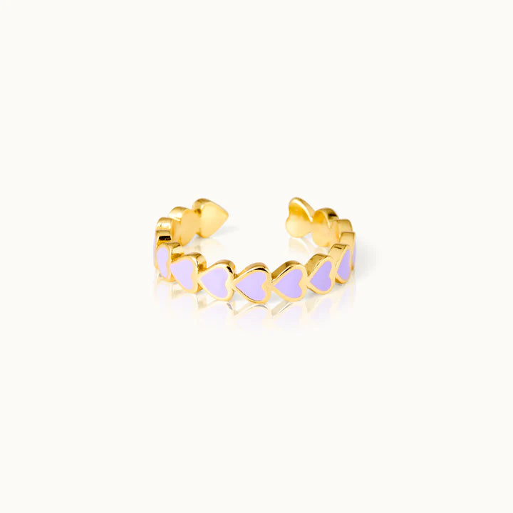 by Vivi The Heart Ring – Verstellbarer Statement Ring