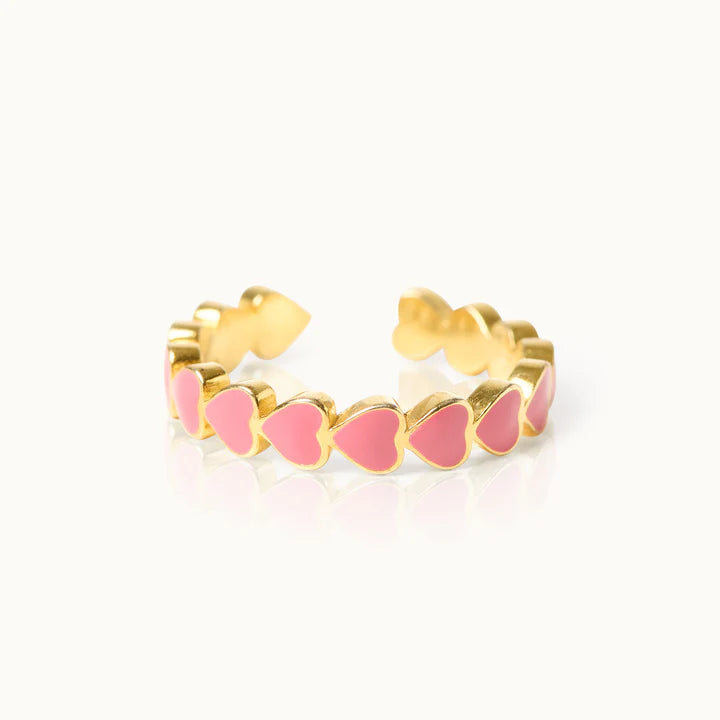 by Vivi The Heart Ring – Verstellbarer Statement Ring