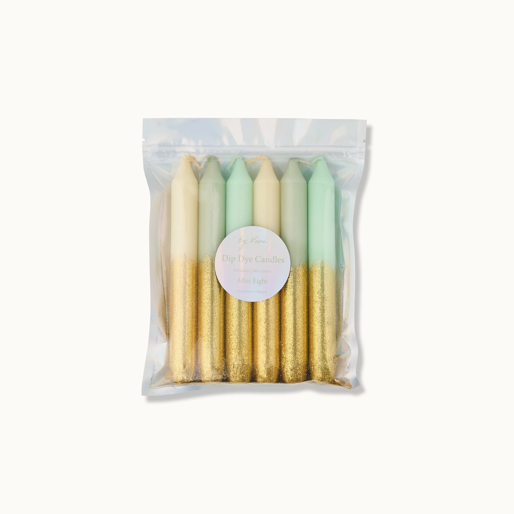 Dip-Dye Kerzen Glitzer