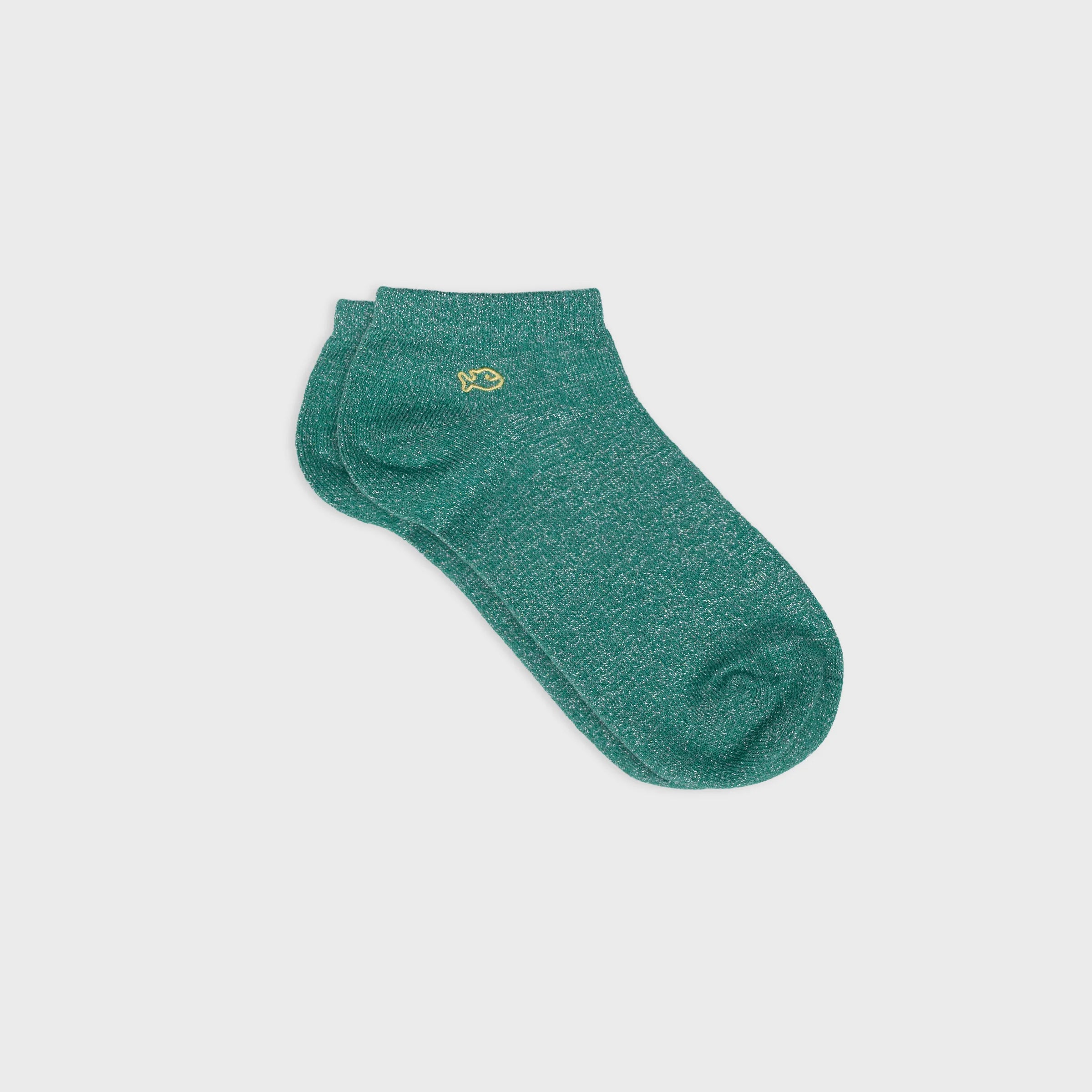 Glitzernde Ankle-Socken aus Baumwolle (Gr. 37–42)