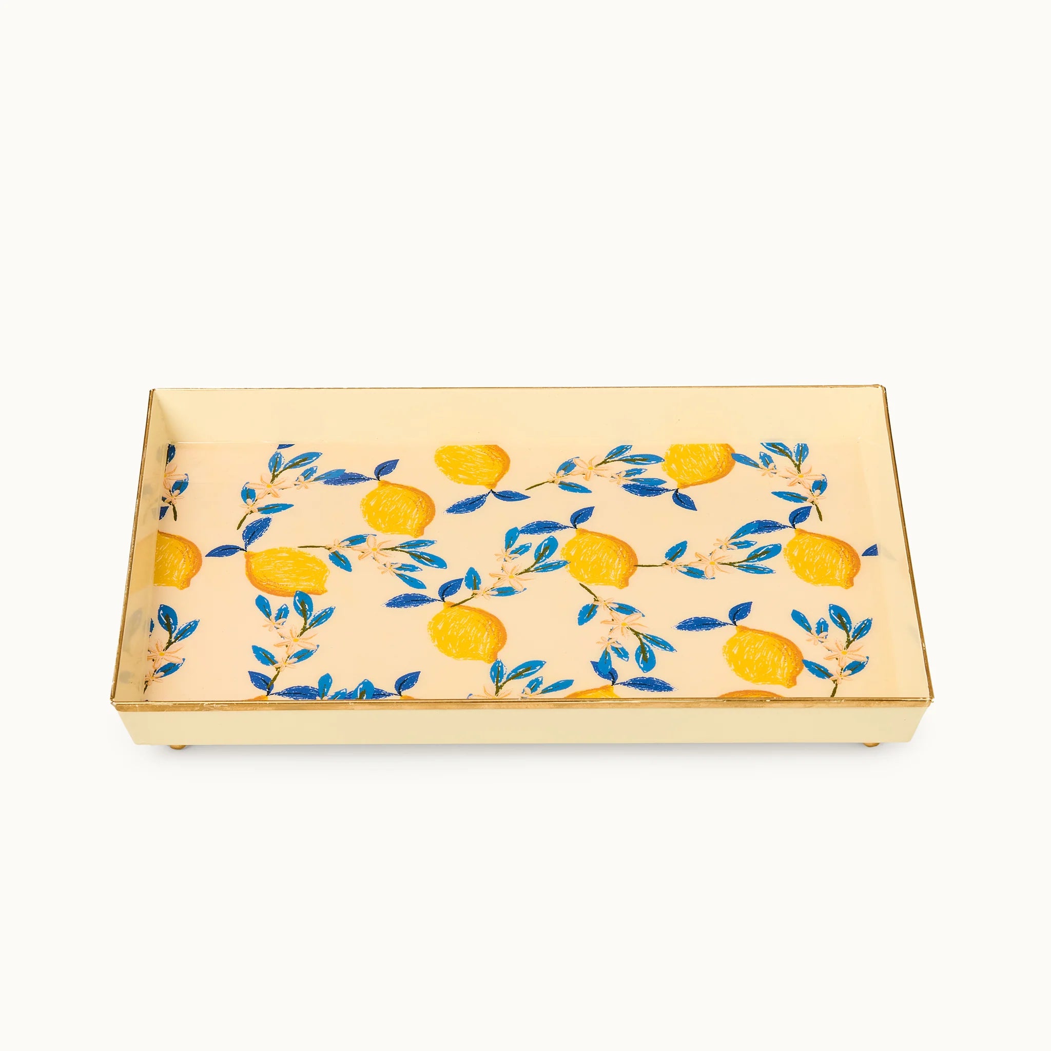 Deko Tablett Zitronen