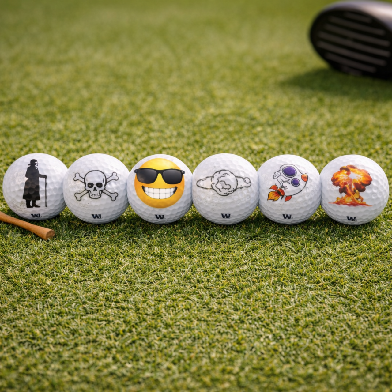 UV-Druck: Golfbälle – individuell bedruckbar