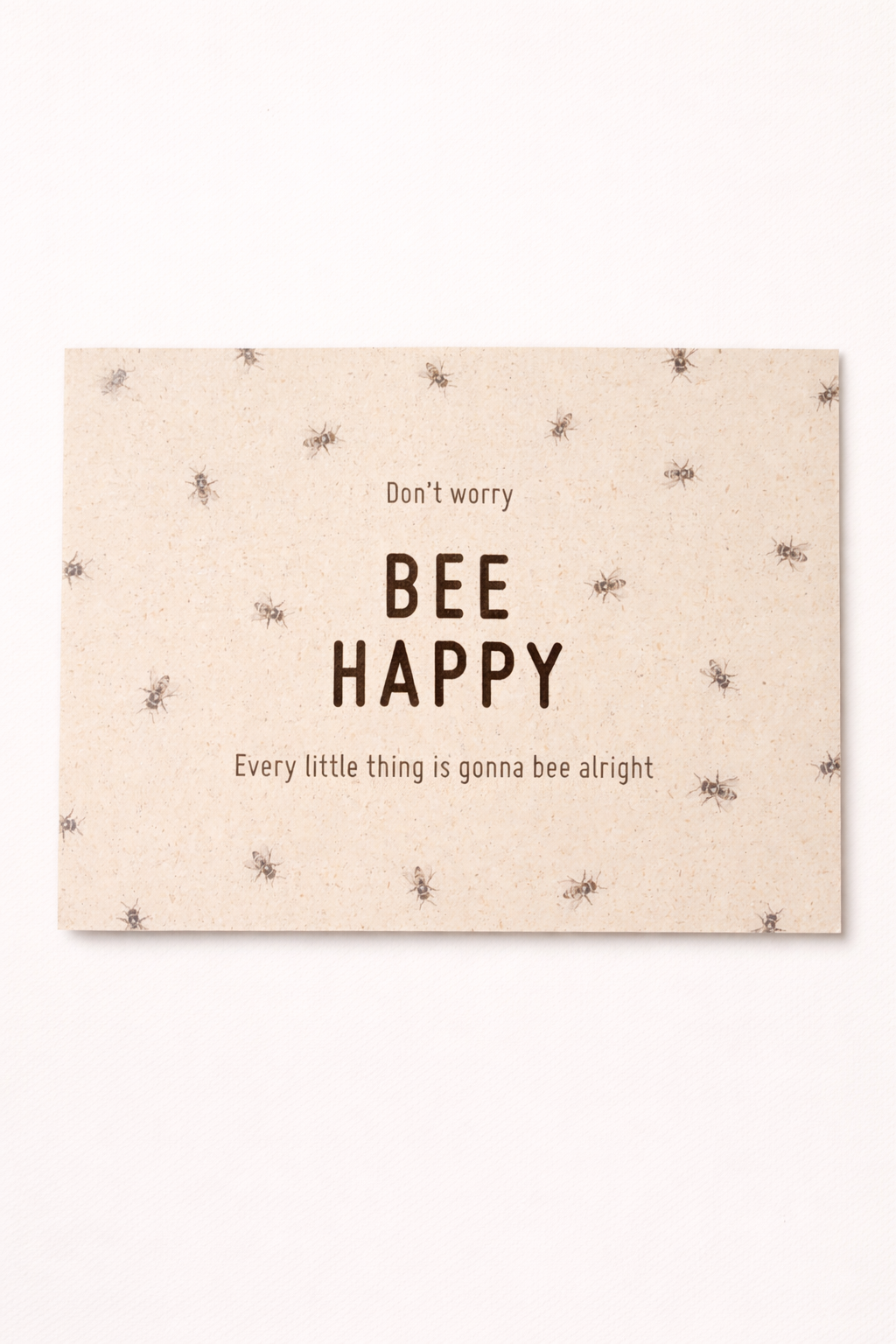 Herr Biene Postkarten aus Graspapier