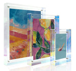 MEA Living Acryl-Bilderrahmen Clear Rainbow, Größenvergleich; Variante 10 × 15 cm (BRA-013)