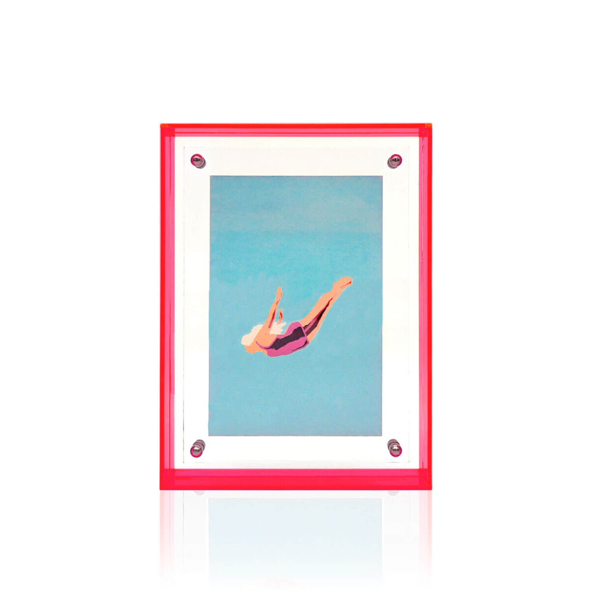 MEA Living Acryl-Bilderrahmen Pink, 10 × 15 cm (BRA-002)