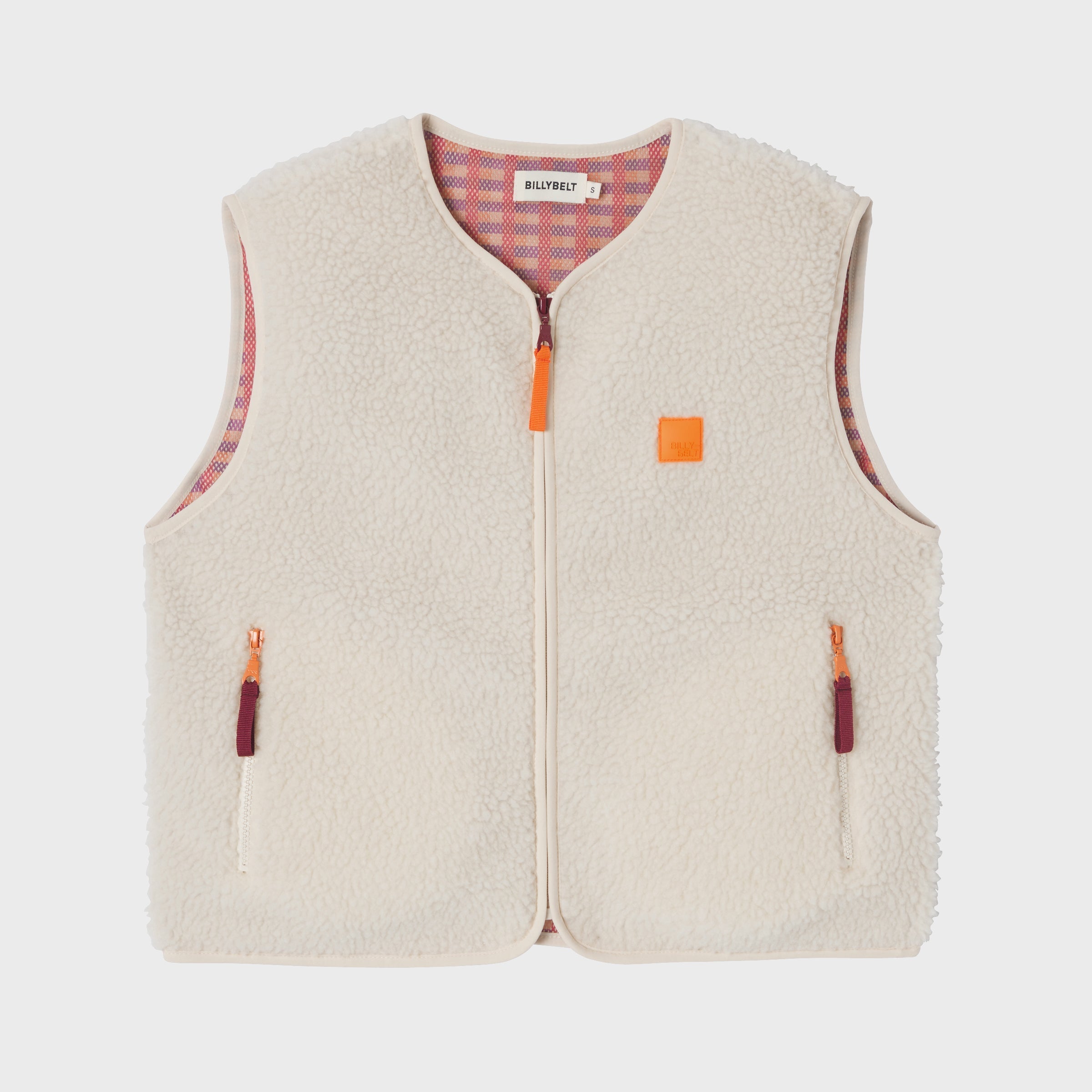 Billybelt Sherpa Weste Damen Beige – Produktbild