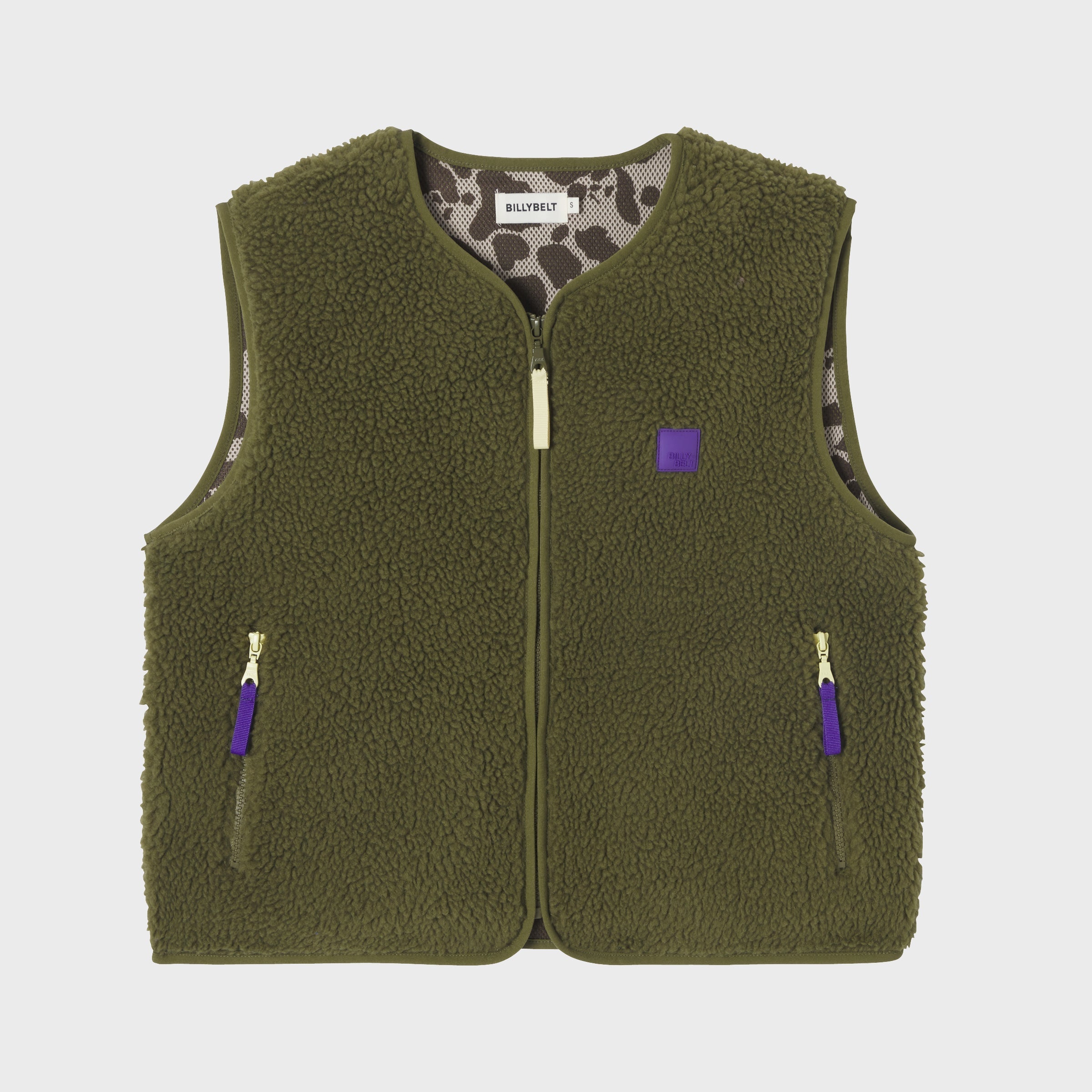 Billybelt Sherpa Weste Damen Olive – Produktbild