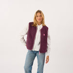 BILLYBELT Sherpa Weste Damen Herbstkollektion 2026 – ärmellose Weste mit Reißverschluss