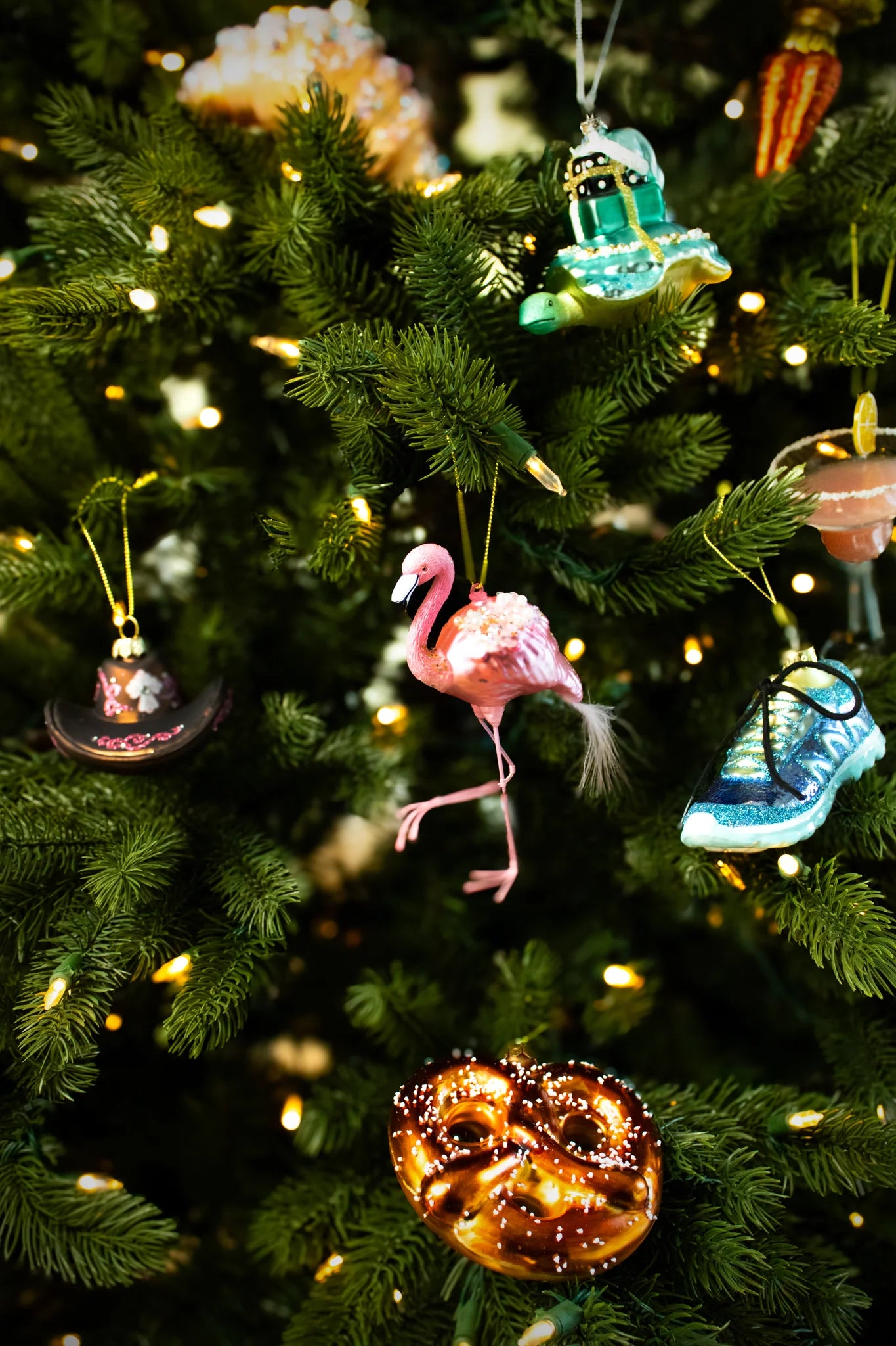 Christbaumschmuck Flamingo