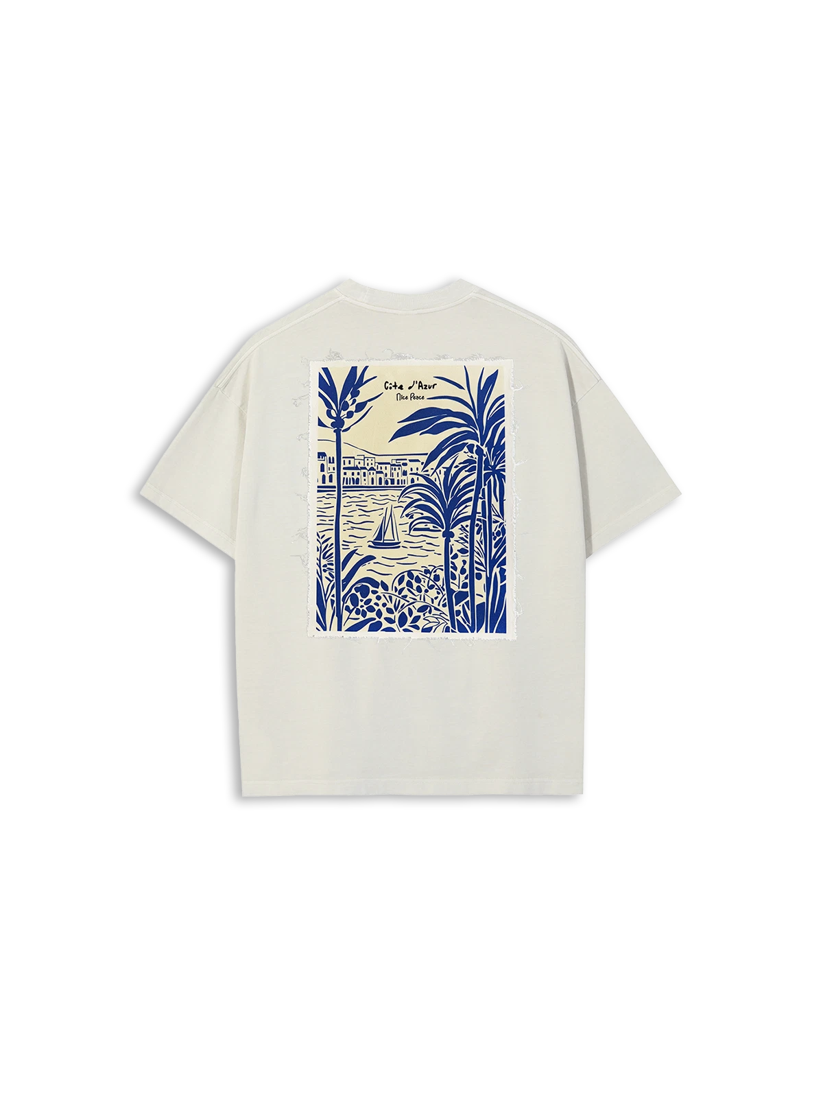 T-Shirt Vintage White Cote D Azur