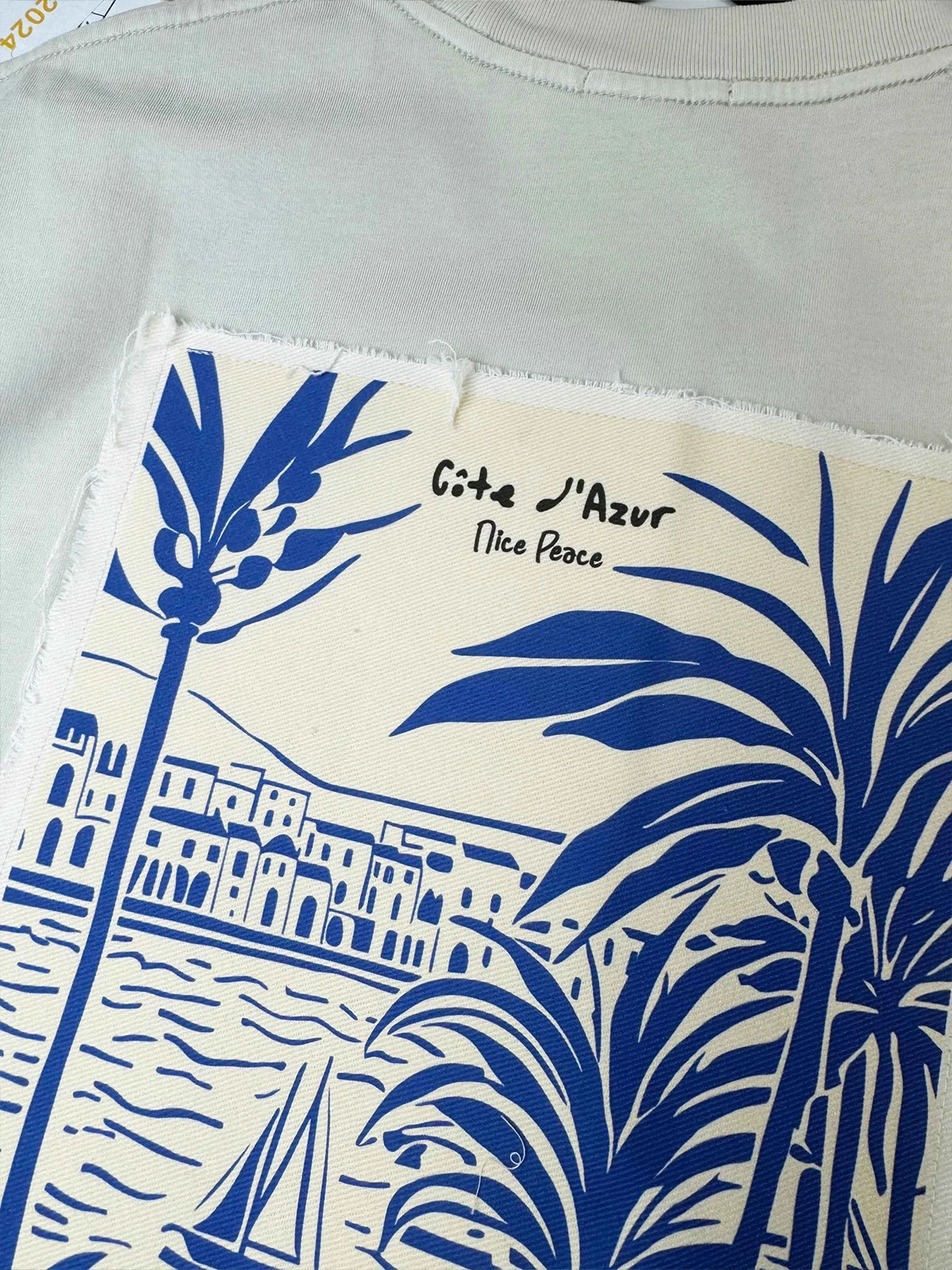 T-Shirt Vintage White Cote D Azur