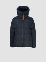 Originale_C DAVOS Damen-Winterjacke in Navy mit Kapuze und C-Patch