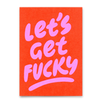 Deli Cards Postkarte Let’s get fucky – freche Karte mit Spruch