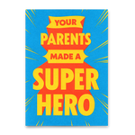 Deli Cards Postkarte Made a Superhero – besondere Geburtstagskarte im DIN-A6-Format