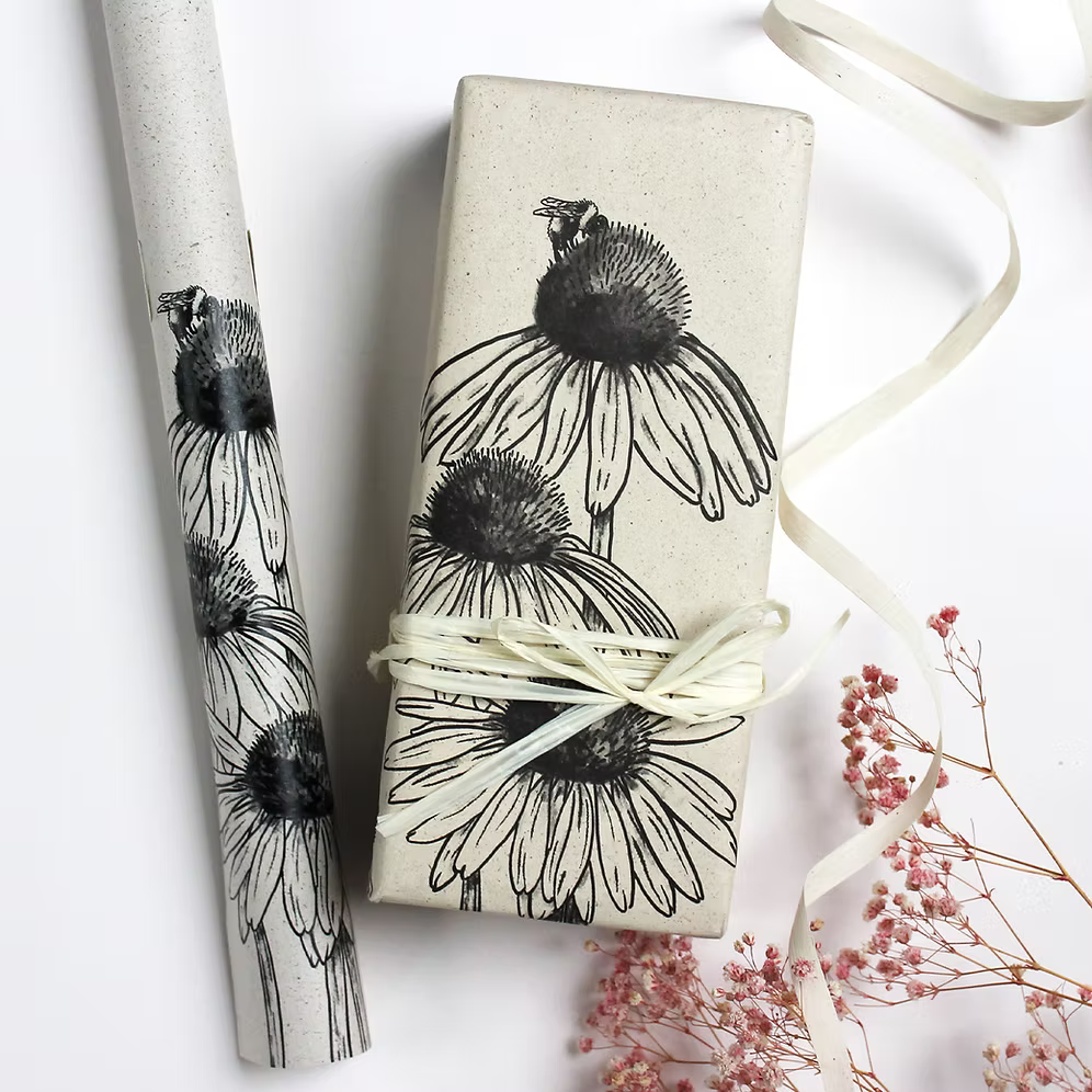 Geschenkpapier aus Graspapier