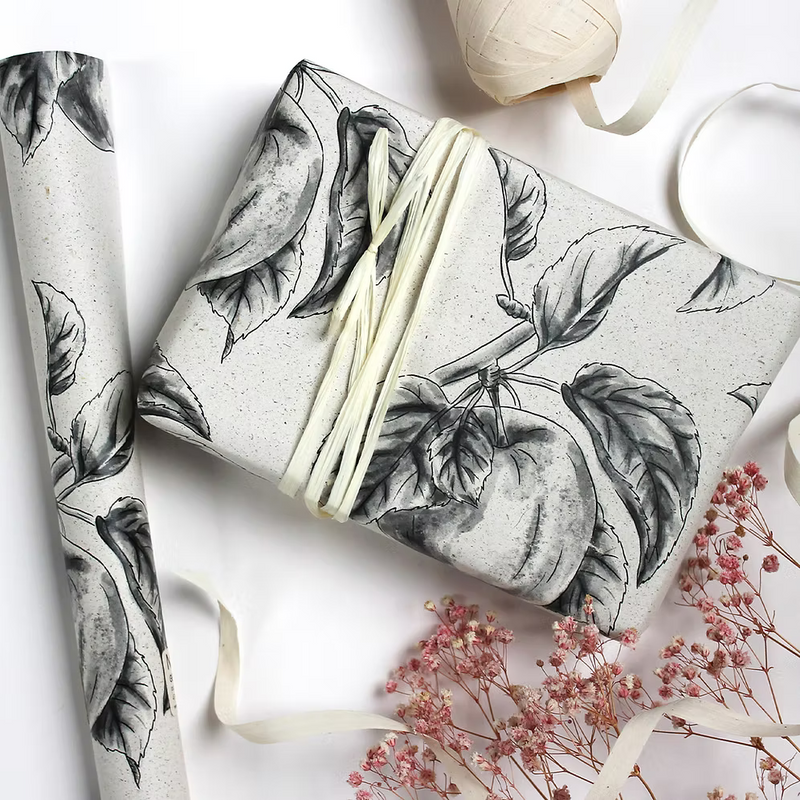 Geschenkpapier aus Graspapier