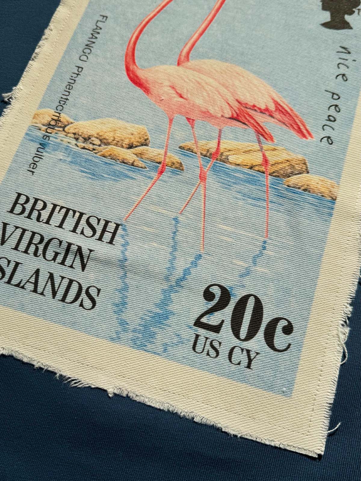 Flamingo Patch T-Shirt Deep Teal