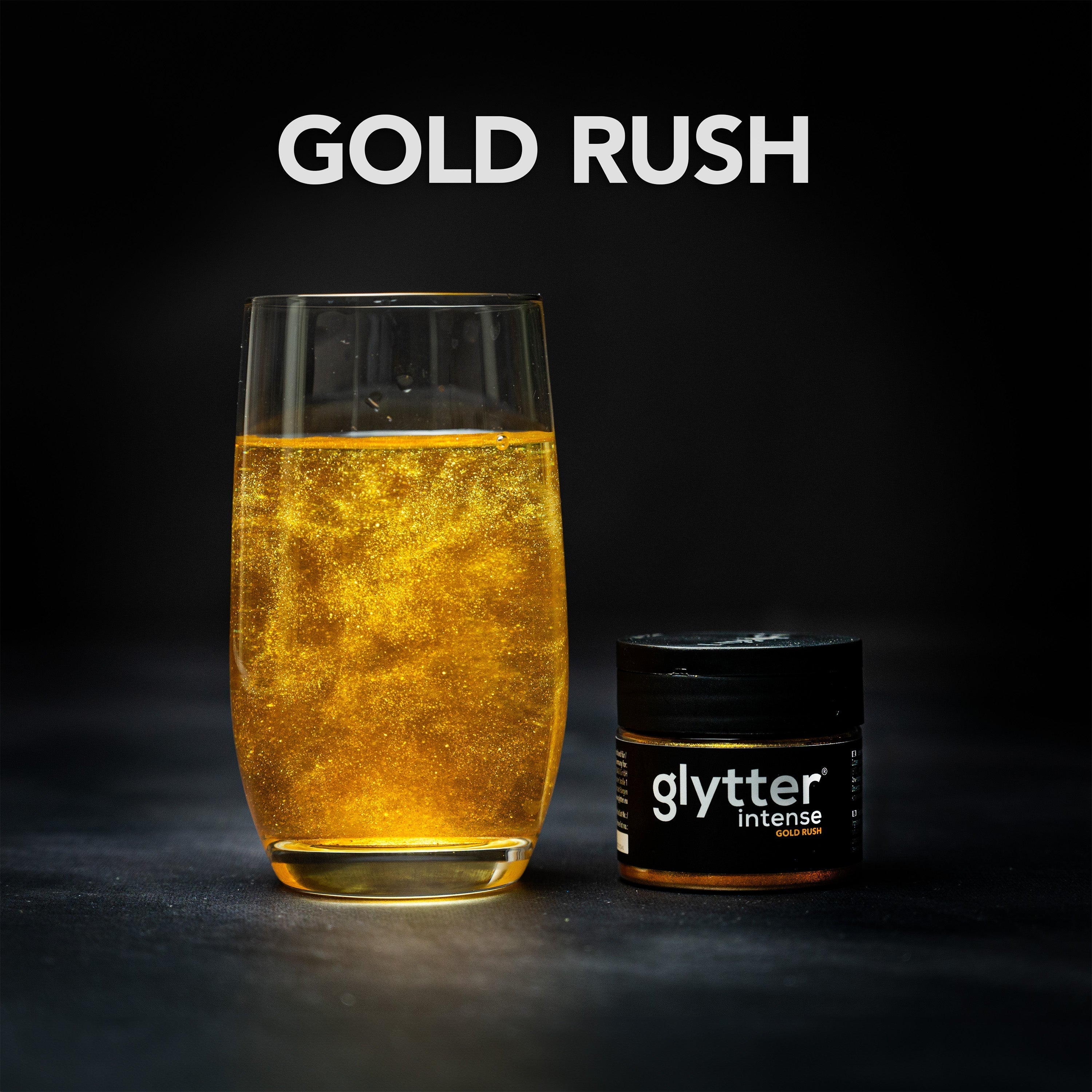 glytter® intense Gold Rush Getränkepulver mit Glitzereffekt, 10 g