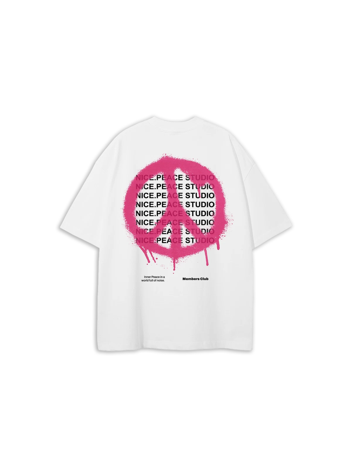 Inner Peace T-Shirt White/Pink