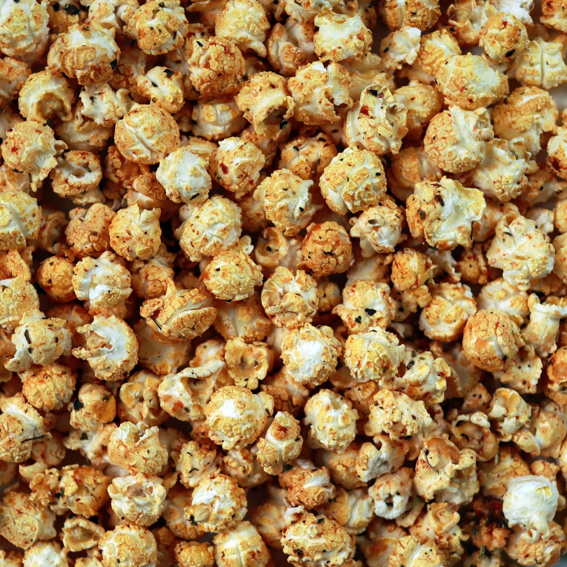 Nahaufnahme des Knalle Popcorn Tomate Mediterrane Kräuter.