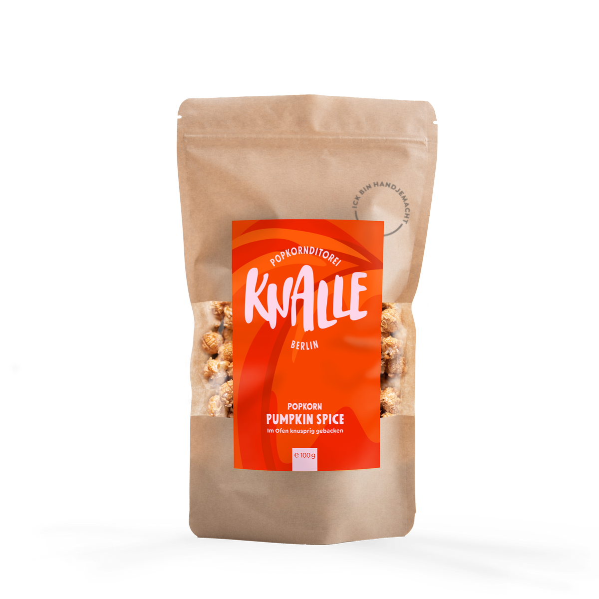 KNALLE Pumpkin Spice Popcorn 100 g – saisonal limitierte Tüte