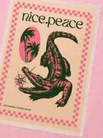Krokodil Patch T-Shirt Rose