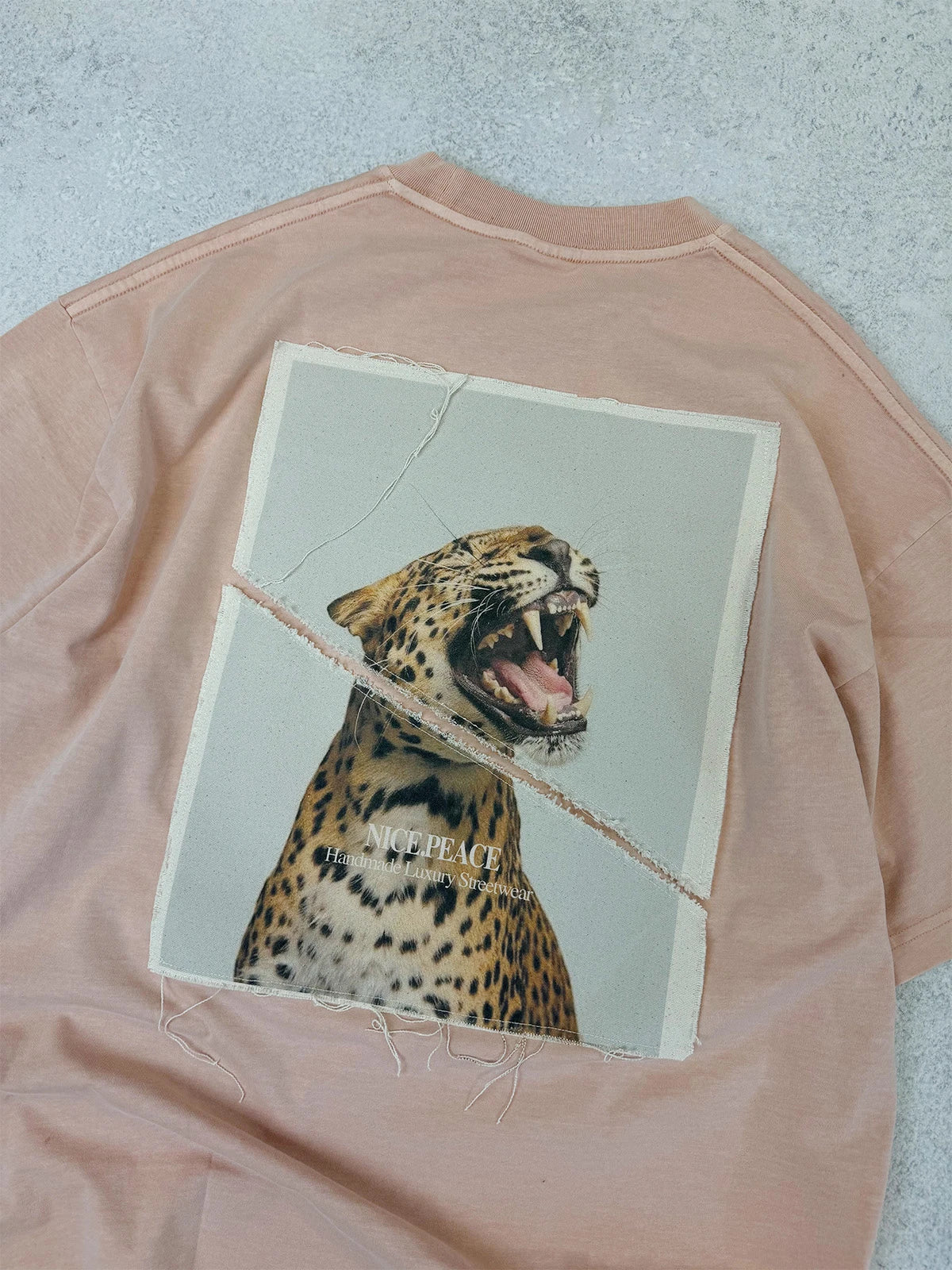 T-Shirt Leopard Patch T-Shirt Vintage Coralle