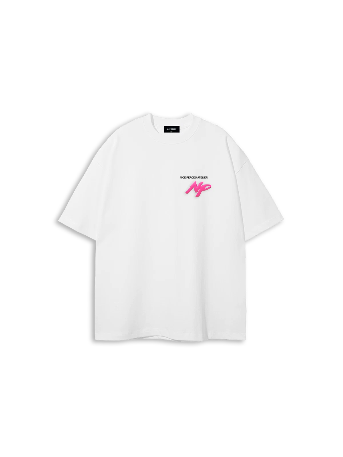 Nice Smile Puffy T-Shirt White