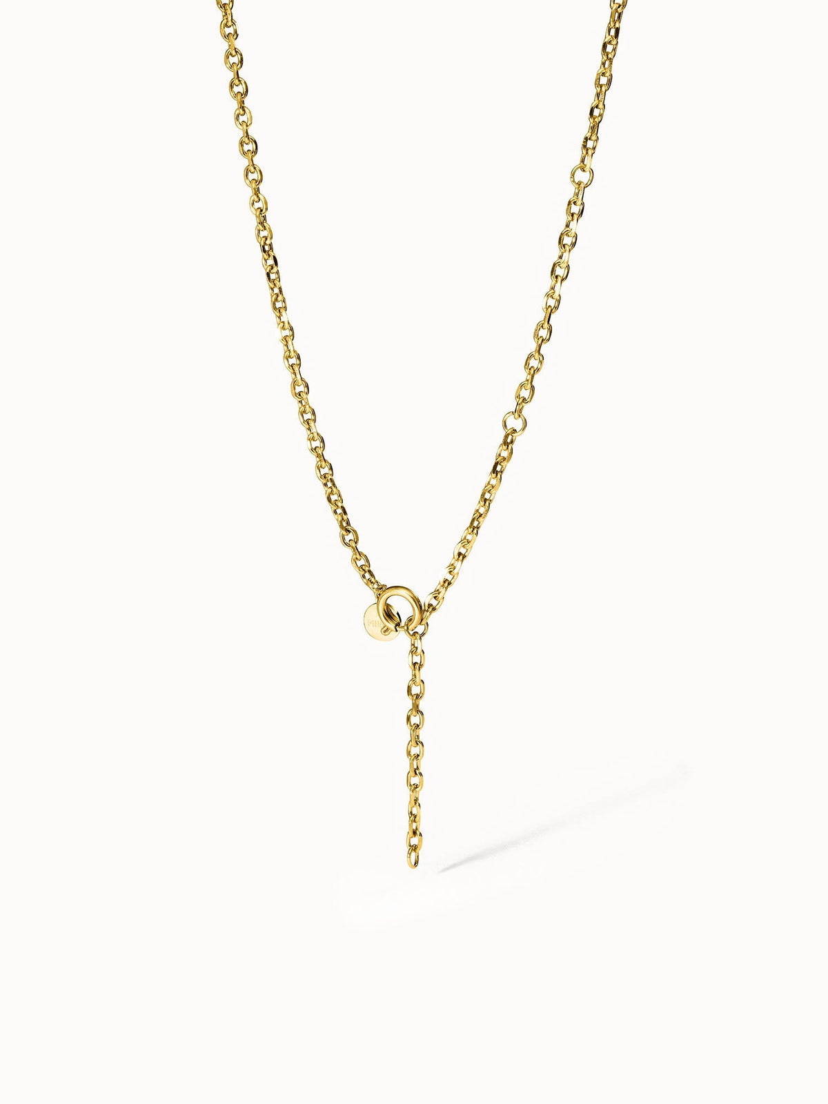 Goldene PURELEI Linen Y-Halskette aus 18K vergoldetem Edelstahl