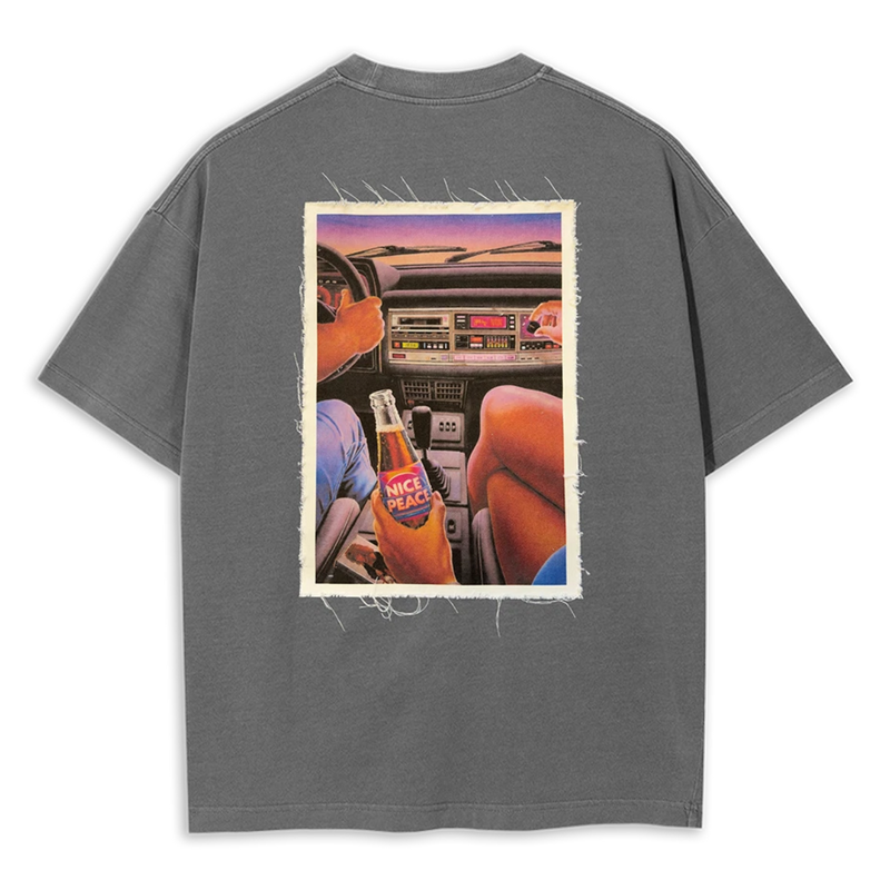 Nice.Peace Retro Car Patch T-Shirt Vintage