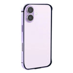 Rixus Crash Guard Schutzrahmen für Apple iPhone 17 in Lila mit stoßfestem TPU, Metallrahmen und erhöhtem Schutz für Kamera und Display.