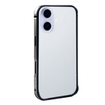 Rixus Crash Guard Schutzrahmen für Apple iPhone 17 in Titanium Schwarz mit robustem Metallrahmen, stoßabsorbierendem TPU und offenem Bumper-Design.