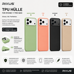 Rixus Soft TPU Handyhüllen für Apple iPhone 17 Pro Max in vier Farben