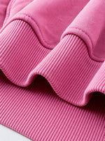 Teddy Patch Hoodie Retro Pink