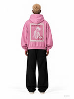 Teddy Patch Hoodie Retro Pink