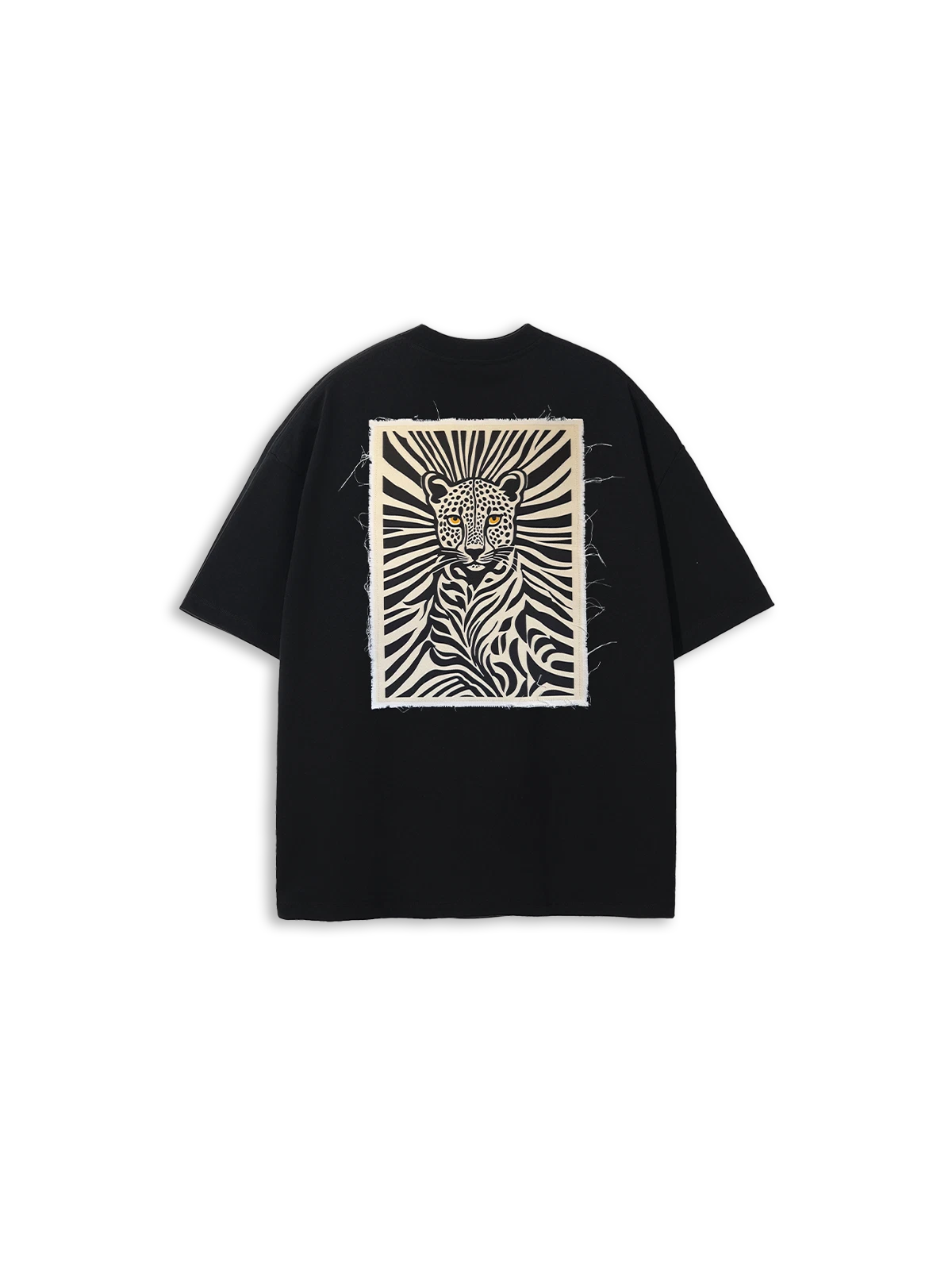 T-Shirt Tiger Patch Black