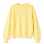 TWNS the Label COLORADO Pullover Neon Yellow mit Rundhalsausschnitt als Produktansicht von vorne