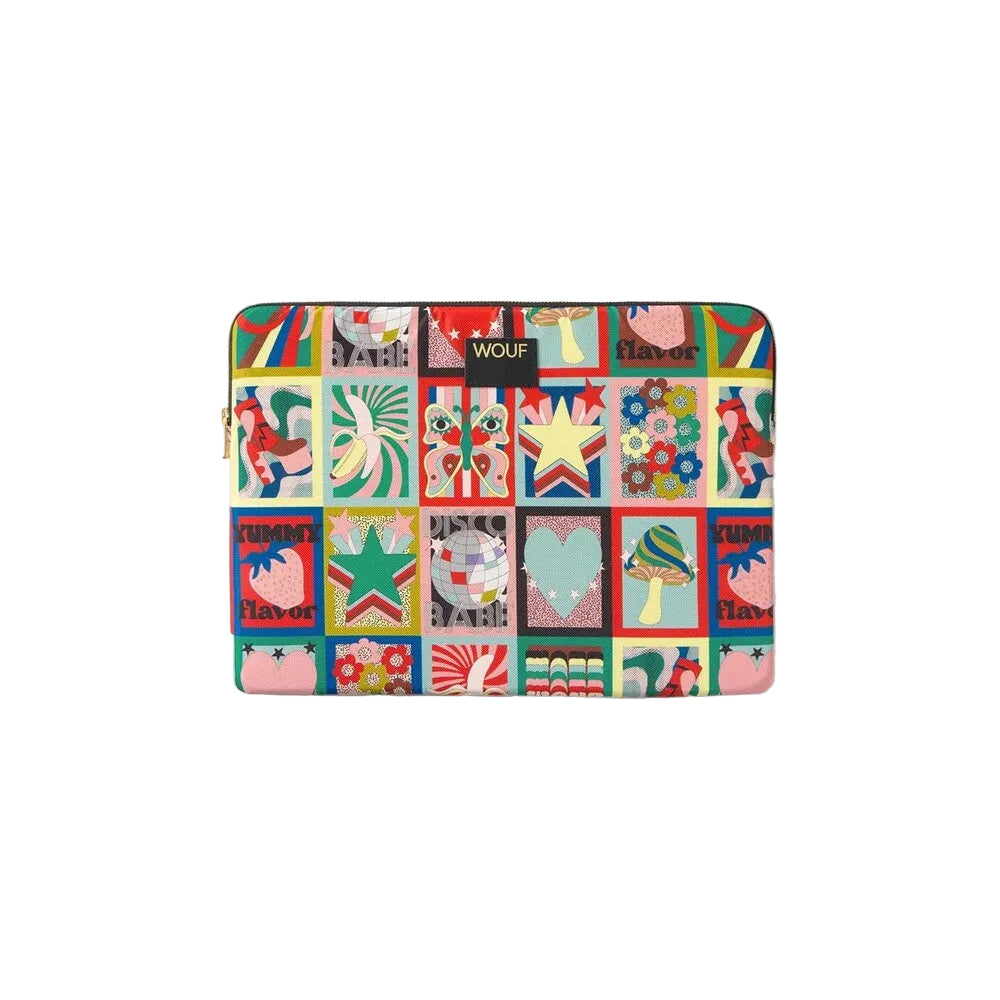 WOUF Discobabe Laptop-Hülle 15–16 Zoll – Vorderansicht